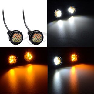 Продаётся напрямую с завода автомобиль Светодиодный орел глазные  4014 12SMD 23MM двойной цвет орел глазные тонкий водонепроницаемый