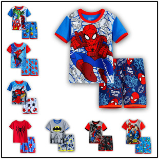 Новый человек ребенок лето короткий рукав весна Прибегнуть ребятишки лето модель установите кондиционер служить мультики пижама t009